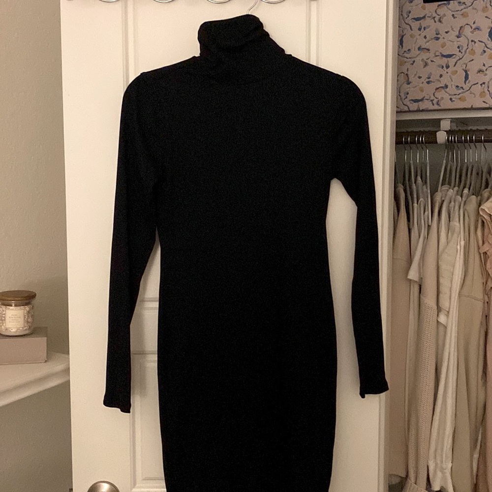 Black turtle neck dress!